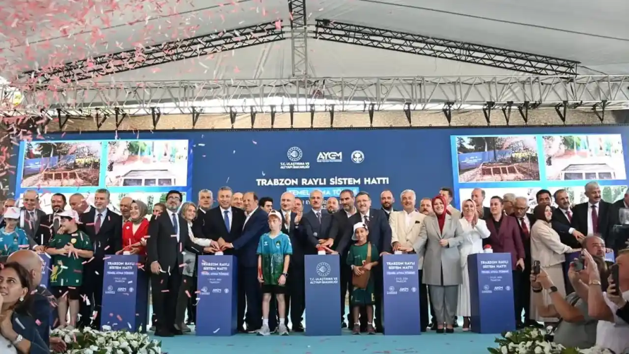 Trabzon’da raylı sistem için butona basıldı!
